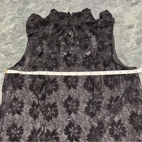 Cable & Gauge Tops Cable Gauge Top High Neck Lace Size Medium